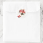 Roze Profusion Ronde Sticker (Tas)