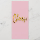 Roze Programma - 3D Gold Tex Minimalistisch Ontwer (Achterkant)