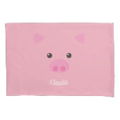 Roze pruik kussensloop (Voorkant)