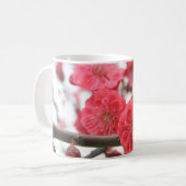 roze pruimen met bloesem koffiemok (Voorkant links)