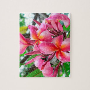 Roze pruimen of Frangipani-bloem Legpuzzel
