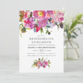 roze pruimen vlindermaiden kaart (Staand voorkant)