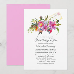  roze pruimen Vrijgezellenfeest per post Kaart