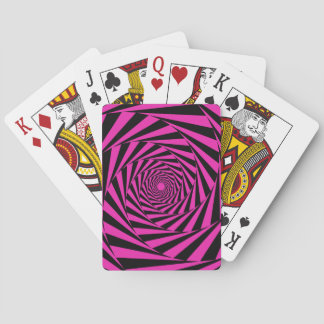 Roze Psychedelic Illusion Pokerkaarten