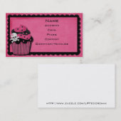 roze punk_cupcake visitekaartje (Voorkant / Achterkant)