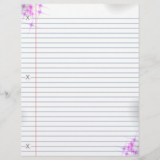 Roze Punk Notitieboek papier voor glitter (Voorkant)