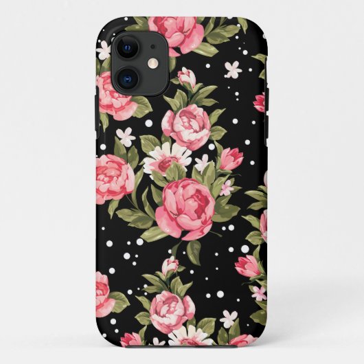 Roze Puny Peonies Case-Mate iPhone Case (Achterkant)