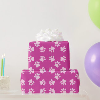 Roze Puppy Party Gift Wrap, Kinder & huisdieren Bi Cadeaupapier
