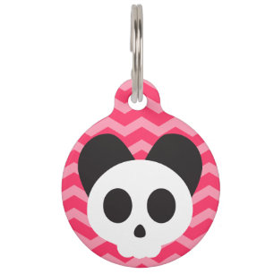 Roze Puppy Skull Huisdierpenning