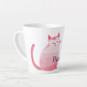 Roze Purrfect Cat Latte Mok (Linkerhoek)