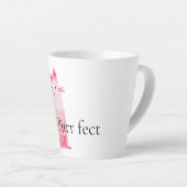 Roze Purrfect Cat Latte Mok (Rechterhoek)