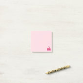 Roze Purse Emoji Post-it® Notes (Op bureau)