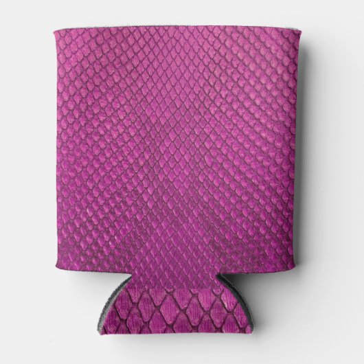 Roze Python: Slangenhuid textuur. Blikjeskoeler (Voorkant)
