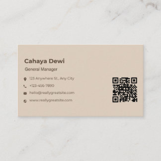 roze QR Code Visitekaartjes