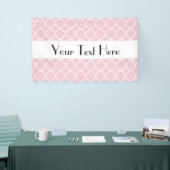 Roze Quatrefoil, Latticework, Marokkaanse Trellis Spandoek (Beurs)