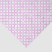 Roze Quatrefoil Patroon Tissuepapier (Detail)