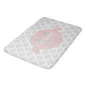 Roze Quatrefoil - Speciaal gepersonaliseerde Bath Badmat (Gekanteld)