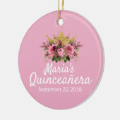 Roze Quinceañera Keepomwille Ornament (Links)