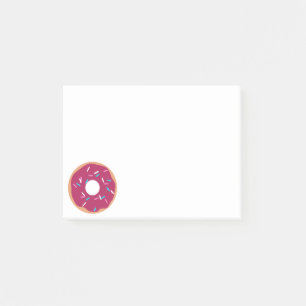 Roze raasbessen donut post-it® notes