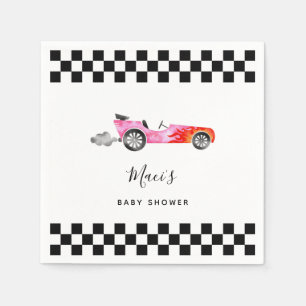 Roze  Race Baby shower Servet