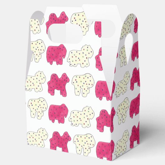 Roze rackers Koekjes Circus Birthday Party Bedankdoosjes (Geopend)