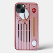 Roze  radio Case-Mate iPhone case (Achterkant)