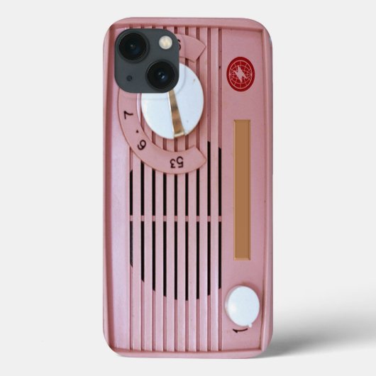 Roze radio Case-Mate iPhone case (Achterkant)