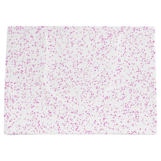 Roze Rain Gift Bag Groot Cadeauzakje (Voorkant)