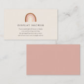 Roze Rainbow Display Douche kaart (Voorkant / Achterkant)