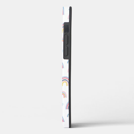 Roze Rainbows Clouds Boho Design Case-Mate iPhone Case (Achterkant / Links)