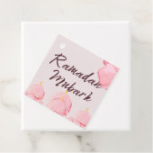 Roze ramadan bedankjes labels (In situ)