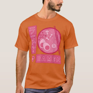 Roze Ramen Girl houdt van Anime Ramen Japans T-shirt