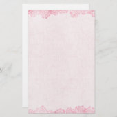 roze rand briefpapier (Voorkant / Achterkant)
