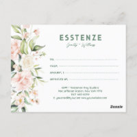 Roze rand Gift Certificate Briefkaart
