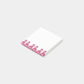 Roze rand van de Flamingos - Post-it® notes (Schuin)
