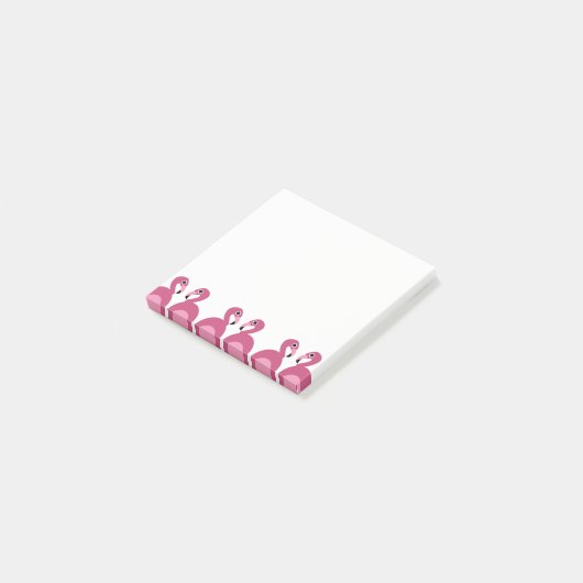 Roze rand van de Flamingos - Post-it® notes (Schuin)
