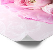 Roze ranunculus bouquet poster (Hoek)