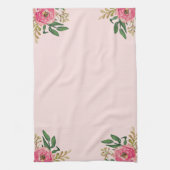 Roze Ranunculus Theedoek (Verticaal)