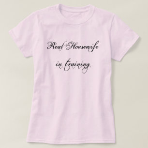 Roze-Real Houseechtgenote in Training 3/4 sleeve j T-shirt