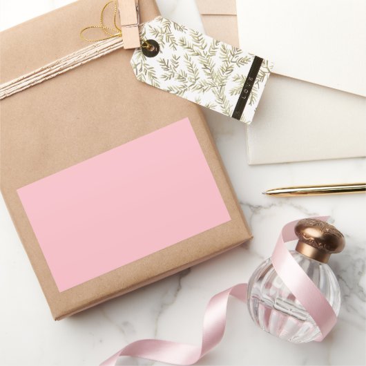 Roze Rechthoekige Sticker (Geschenken)