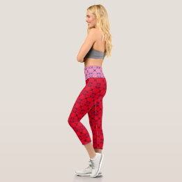 Roze Red Navy Gavels advocate High Waisted Capris