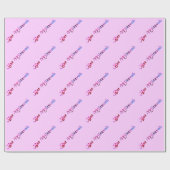 Roze Redbud Blossom Bat Mitzvah Cadeaupapier (Vlak)