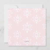 Roze Refinement-uitnodiging Kaart (Achterkant)