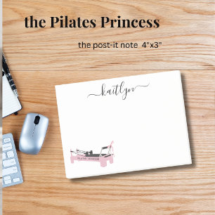 Roze Reformer Gepersonaliseerde Pilates Prinses Na Post-it® Notes