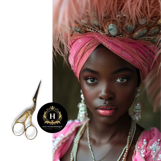 Roze Regal Hoofdtooi Gouden Kroon Decoupage Tissuepapier