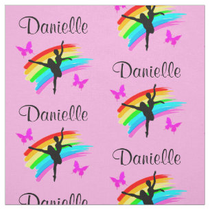 ROZE REGENBOOG GEPERSONALISEERDE DANSERSSTOF STOF