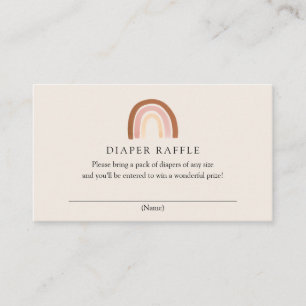 Roze Regenboog Luier Raffle Kaart