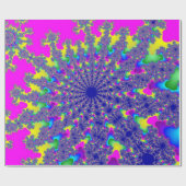 Roze regenboogbarst cadeaupapier (Vlak)