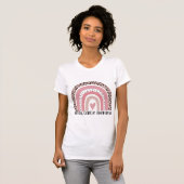 Roze regenboogborst t-shirt (Voorkant volledig)