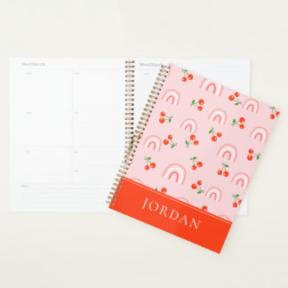 Roze regenboogCherry Pattern Planner